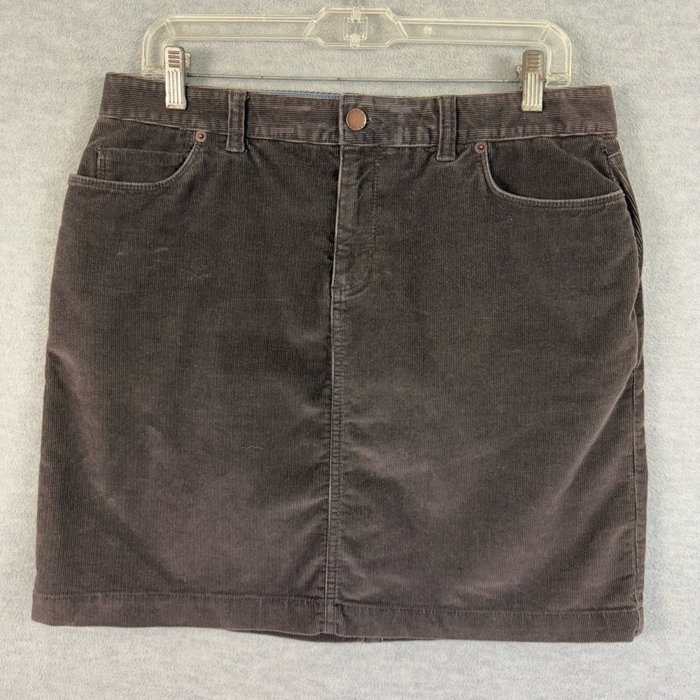Classic Black Corduroy Mini Skirt
